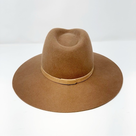 Lack of Color The Grove Fedora Hat Brown Wool w/ Suede Leather Band Sz Small - Picture 5 of 14